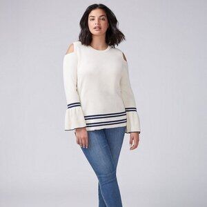 Lane Bryant Cold Shoulder Bell Sleeve Sweater 22/24